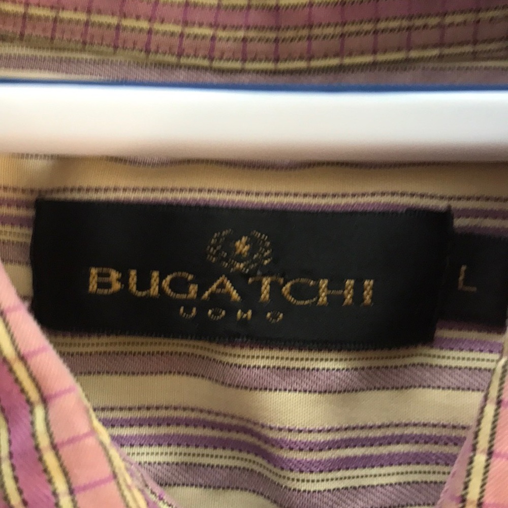 Pink Bugatchi Button-Up Shirt - Picture 3 of 4